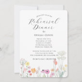 Invitation Dîner de répétition du Fleur sauvage de printemps  (Devant)