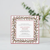 Invitation Dîner de répétition du Foliage d'automne Invitatio (Debout devant)