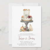 Invitation Dîner de répétition du gâteau de la couche automne (Devant)