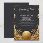 Invitation Dîner de répétition du laissez-passer d'embarqueme (Devant / Derrière)