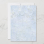 Invitation Dîner de répétition du Mariage de fleurs d'Hydrang (Dos)