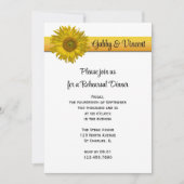 Invitation Dîner de répétition du Mariage de la bande de tour (Devant)