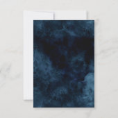 Invitation Dîner de répétition du Mariage de l'agate d'or ble (Dos)