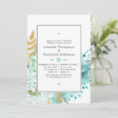 Invitation Dîner de répétition du Mariage de l'aquarelle de l (Debout devant)