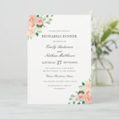 Invitation Dîner de répétition du Mariage de l'aquarelle flor (Debout devant)