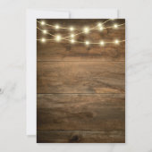 Invitation dîner de répétition du mariage de l'ouest du pays  (Dos)