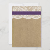 Invitation Dîner de répétition du Mariage de tournesol rustiq (Dos)