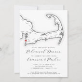 Invitation Dîner de répétition du Mariage Décontracté Falmout (Devant)