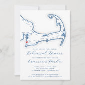 Invitation Dîner de répétition du Mariage Décontracté Falmout (Devant)