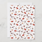 Invitation Dîner de répétition du Mariage du champignon (Dos)