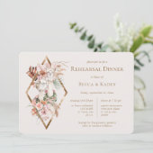 Invitation Dîner de répétition du mariage Llamas (Debout devant)