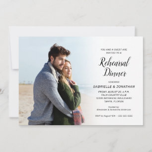 Invitation Dîner de répétition du Mariage photo