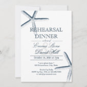 Invitation Dîner de répétition du Mariage Starfish (Devant)