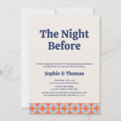 Invitation Dîner De Répétition Du Milieu Du Siècle (Devant)