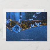 Invitation Dîner de répétition du papillon de la forêt enchan (Dos)