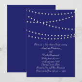 Invitation Dîner de répétition du Parti Pearls sur l'Indigo (Devant / Derrière)