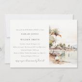 Invitation Dîner de répétition du paysage de la baie de Monte (Devant)