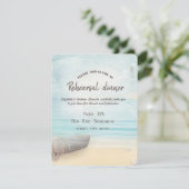 Invitation Dîner de répétition du phare de bateau de plage (Debout devant)