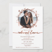 Invitation Dîner de répétition du printemps Fleur sauvage de  (Devant)