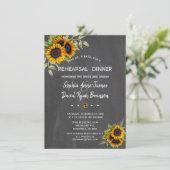 Invitation Dîner de répétition du tableau de bord des tournes (Debout devant)