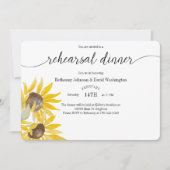 Invitation Dîner de répétition du tournesol d'automne Invitat (Devant)