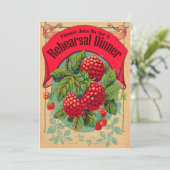 Invitation dîner de répétition du verger du patrimoine rétro (Debout devant)