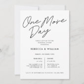 Invitation Dîner de répétition d'un Mariage de calligraphie d (Devant)