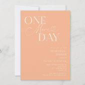 Invitation Dîner de répétition d'une journée (Devant)