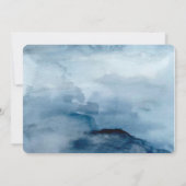 Invitation Dîner de répétition Dusty Et Navy Blue Peony (Dos)