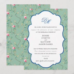 Invitation Dîner de répétition écologique de Caméo