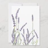 Invitation Dîner de répétition Écran floral Lavender (Dos)