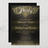 Invitation Dîner de répétition | Élégance moderne (Devant / Derrière)