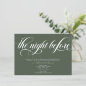 Invitation Dîner de répétition élégant (Debout devant)