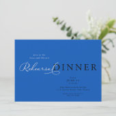 Invitation Dîner de répétition élégant (Debout devant)