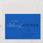 Invitation Dîner de répétition élégant (Devant / Derrière)