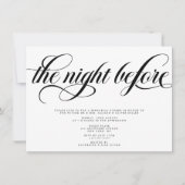 Invitation Dîner de répétition élégant (Devant)