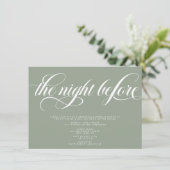 Invitation Dîner de répétition élégant (Debout devant)