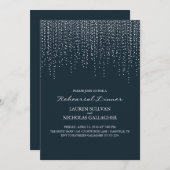 Invitation Dîner de répétition élégant (Devant / Derrière)