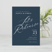Invitation Dîner de répétition élégant et chic (Debout devant)