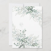 Invitation Dîner de répétition Elégant et verdure (Dos)