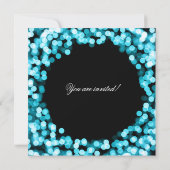 Invitation Dîner de répétition élégant Turquoise (Dos)