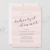 Invitation Dîner de répétition en Aquarelle rose vif Invitati (Devant)