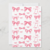 Invitation Dîner de répétition en bleu rose (Dos)