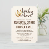 Invitation Dîner de répétition en fer à cheval Lucky in Love (Debout devant)