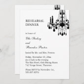 Invitation Dîner de répétition en salle de grand bal Invitati (Devant / Derrière)