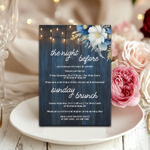 Invitation Dîner de répétition et brunch du dimanche