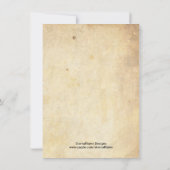 Invitation Dîner de répétition Étiquette Vinvtage Damask Mari (Dos)