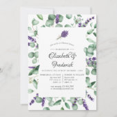 Invitation Dîner de répétition Eucalyptus et Lavender (Devant)