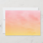 Invitation Dîner de répétition Feuille de l'aquarelle du couc (Dos)