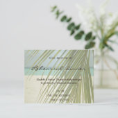 Invitation Dîner de répétition Feuille de plage de Palm (Debout devant)